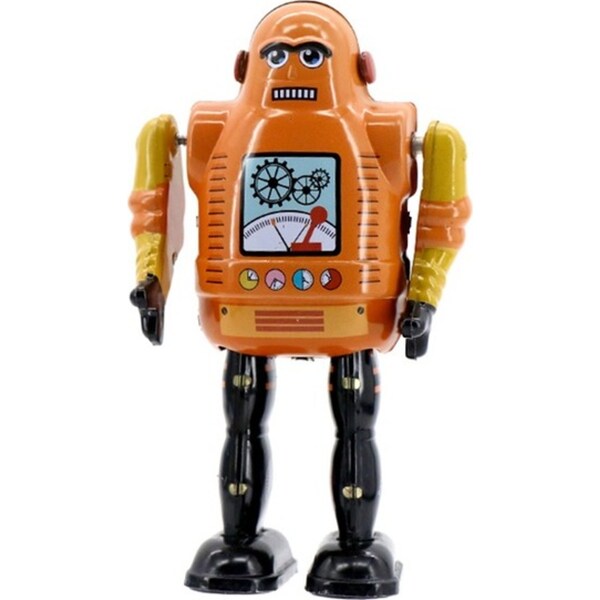Mr & Mrs Tin 17cm Mechanical Retro Bot Vintage Robot Collectible Home Display