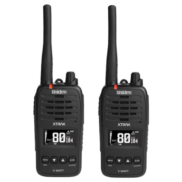 Uniden XTRAK 50 UHF Handheld Radio - Twin Pack