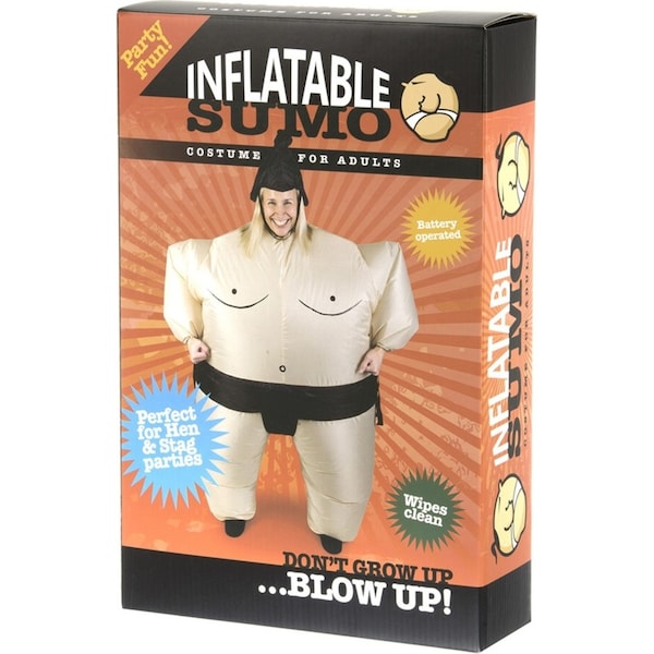 Funtime 38cm Sumo Inflatable Mens Adult Fancy Dress Up Party Costume Cosplay