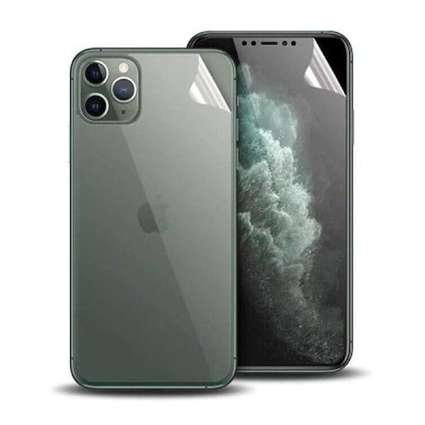 [2in1] 1 PCS Front Hydrogel Screen Protector For iPhone 12 + 1 PCS Back Hydrogel Screen Protector TPU-12