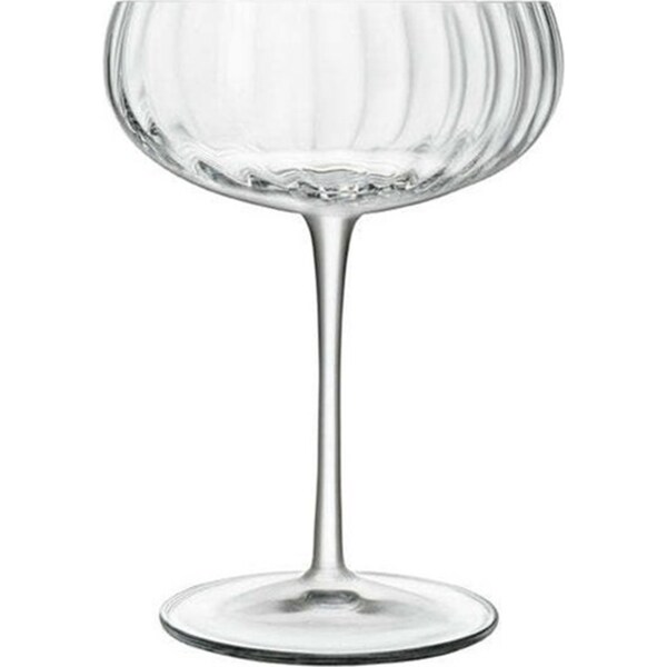 4pc Luigi Bormioli Optica 300ml Champagne Wine Coupe Drinking Glasses Set CLR