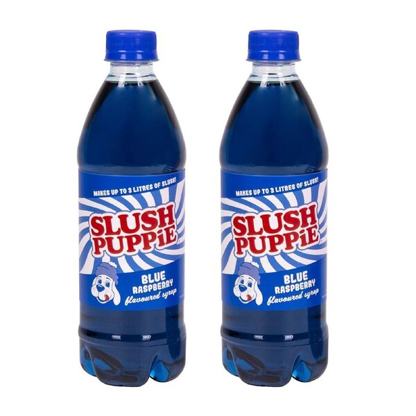 2PK Fizz Creations Slush Puppie 500ml Slushie Drink Syrup Blue Raspberry Flavour