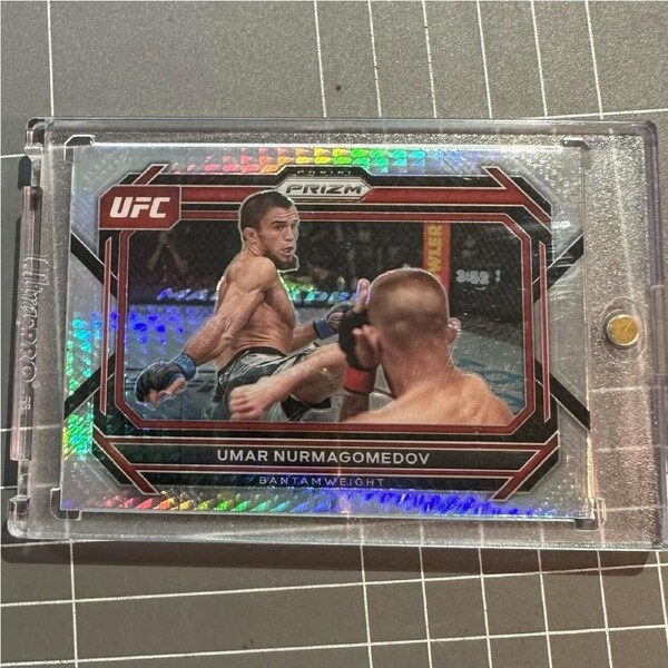 2023 Panini UFC Prizm Umar Nurmagomedov #53 Hyper Prizm SP