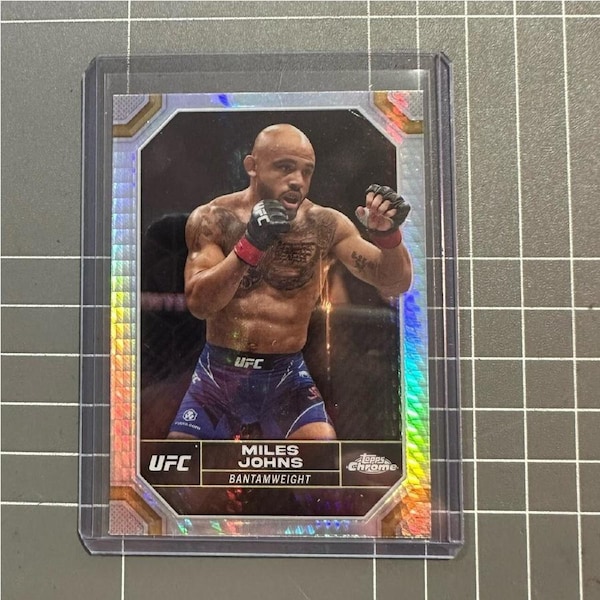 2024 TOPPS CHROME UFC - MILES JOHNS #140 SILVER HYPER SP