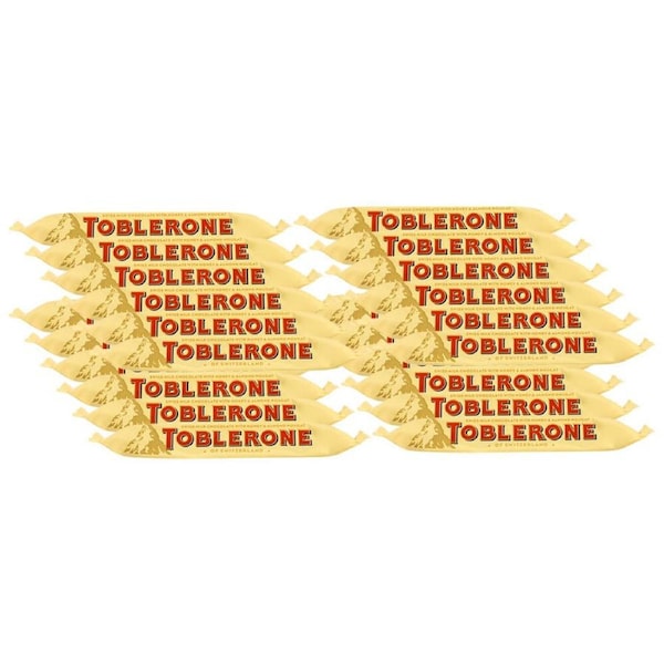 24pc Toblerone 50g Swiss Milk Chocolate & Nougat Confectionery Candy Bars