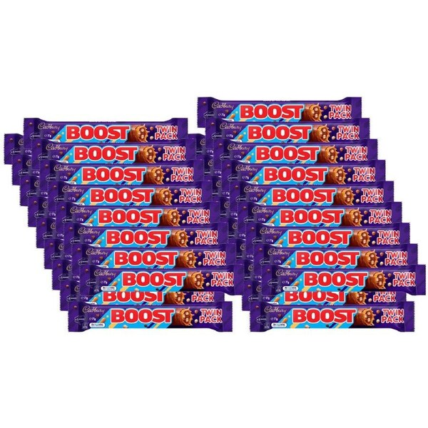 35pc Cadbury Boost 77g Milk Chocolate Bars Confectionery Candy Twin Pack