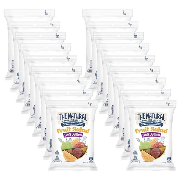 18pc The Natural Confectionery Co. Jelly Fruit Salad 220g Gummy Lollies