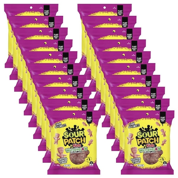 20pc Sour Patch Watermelon 190g Sweets Confectionery Gummy Lollies Candy