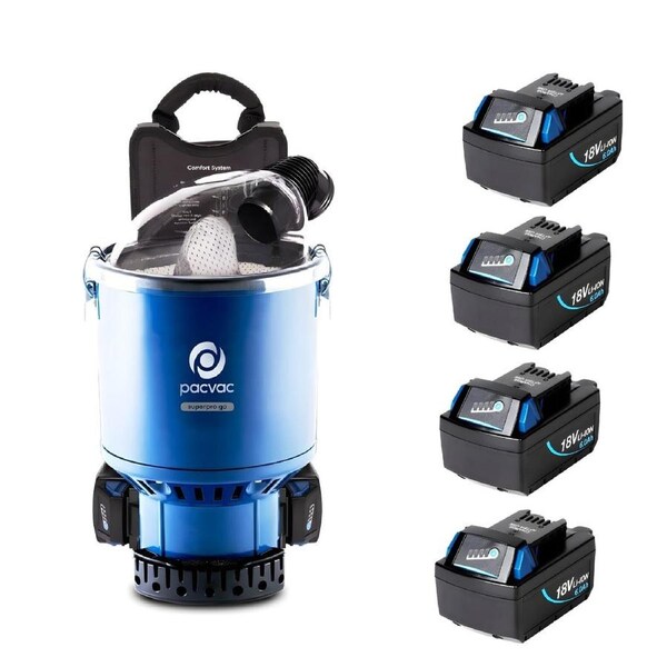 Pacvac Superpro Go Cordless Backpack Vacuum Cleaner