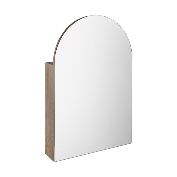 Bathroom Wall Hung Pencil Edge Mirror Cabinet Storage Door Shelf Vanity Makeup 90x61cm