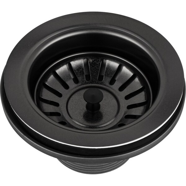 ACA Black Kitchen Bar Sink Waste Filter Strainer Drainer Stopper Plug 114/90mm Watermark