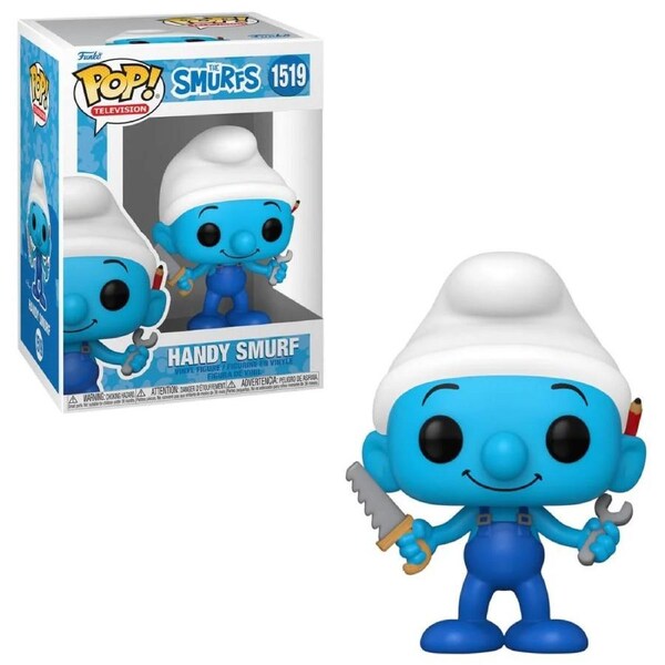 Funko Pop! The Smurfs Handy Smurf #1519 Vinyl Figure