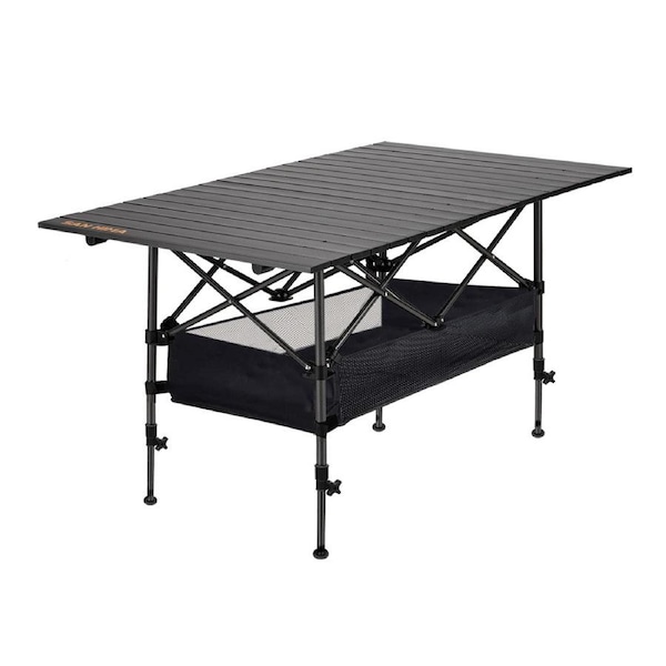 San Hima Folding Camping Table Adjustable Aluminium Portable Outdoor Picnic Desk