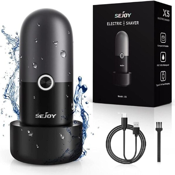 Mini-Shave Electric Razor for Men Portable USB Rechargeable Shaver Travel