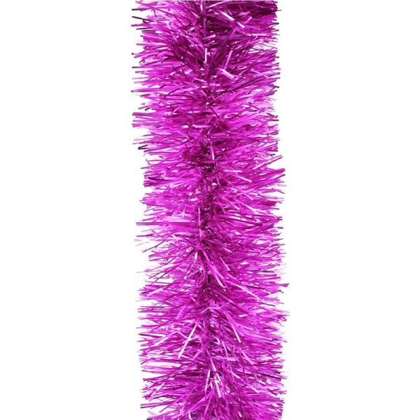 25m BARBIE PINK Christmas Tinsel 200mm wide