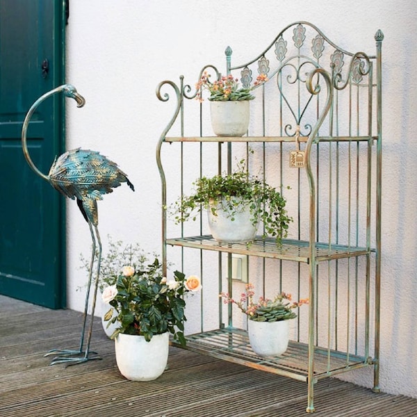 3 Tier Shelf Folding Metal Plant Stand 5410764