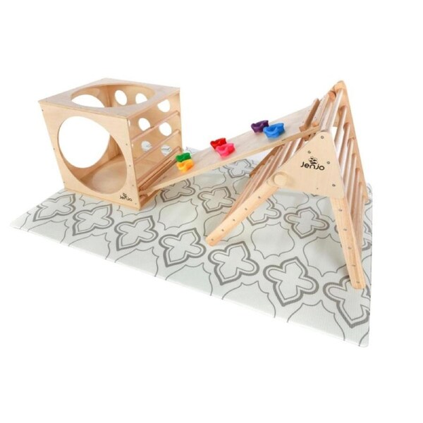Playroom Pack - CimbA, Rock Climbing Frame, Cube, Play Mat