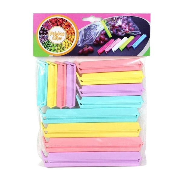 Plastic Sealing Bag Clip Sealer Clamp Kitchen Storage Food Snack Chips Seal Tool