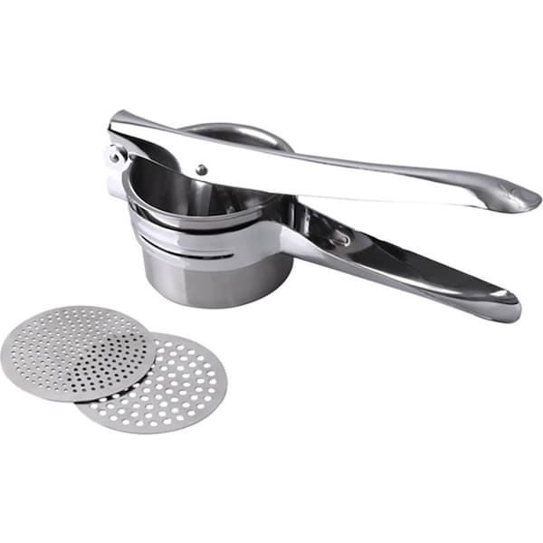 Appetito Stainless Steel & Chrome Potato Ricer Home Kitchen Cooking Tool