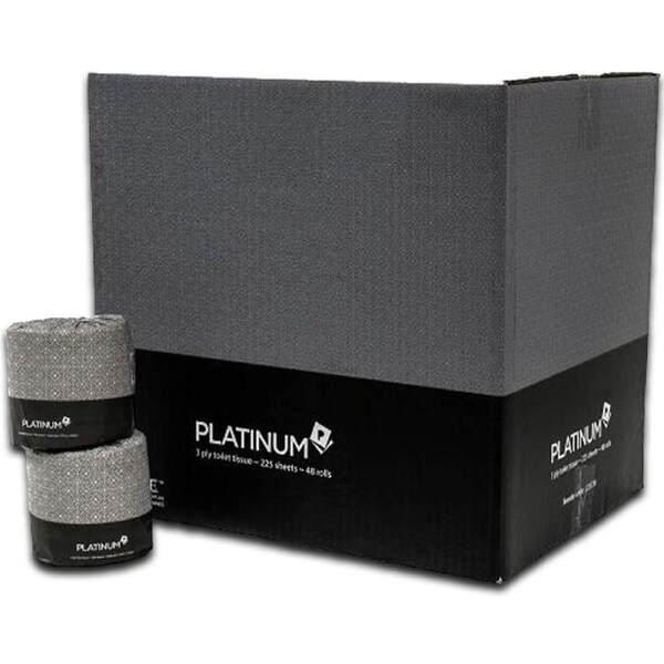 48/Carton Platinum 2 Ply Toilet Paper Roll Individually Wrapped - 400 Sheets/Roll (Standard Option)
