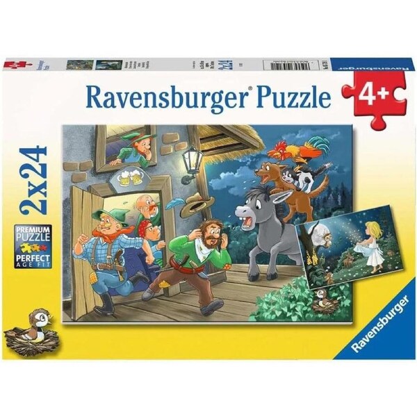Ravensburger - Fairytales Puzzles 2 x 24 Piece