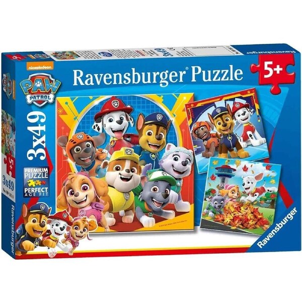 Ravensburger - Paw Patrol Puzzle 3x49pc