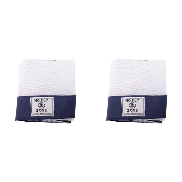 2x D.Line No Fly Zone Table Throw Protection Cover Navy Home Kitchen Cooking