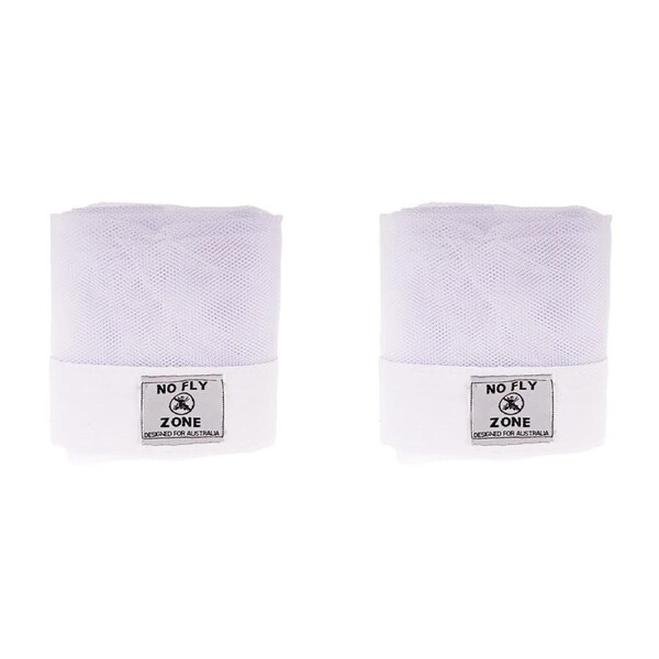 2x D.Line No Fly Zone Table-Throw Protection Cover White Home Kitchen Cooking