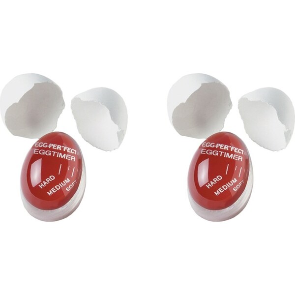 2x Appetito Colour Changing Novelty Egg Cook Timer Home Kitchen Cooking Tool