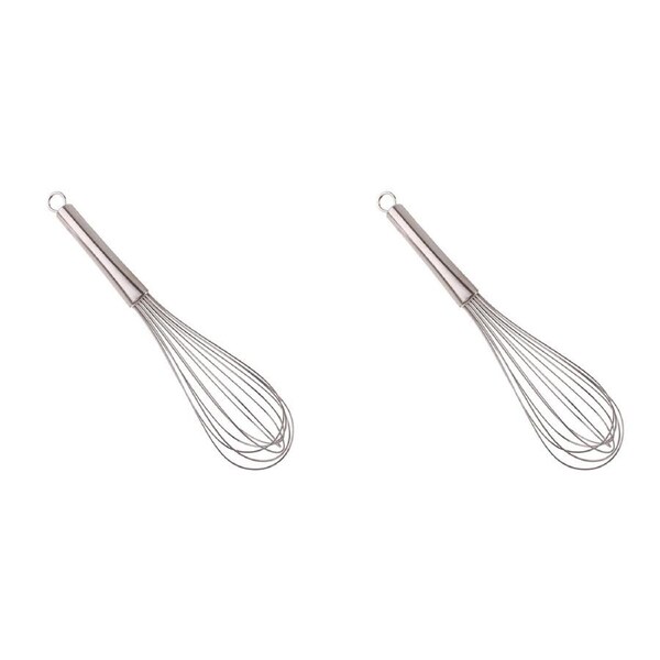 2x Appetito Stainless Steel Balloon Whisk 30cm Home Kitchen Cooking