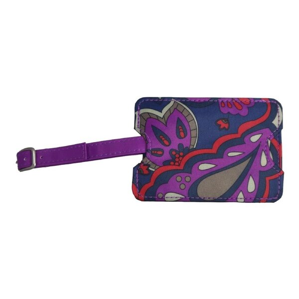 Vivid Paisley Luggage Tag
