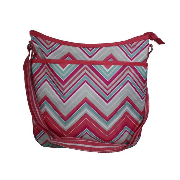 Sunset Chevron Large Crossbody Bag