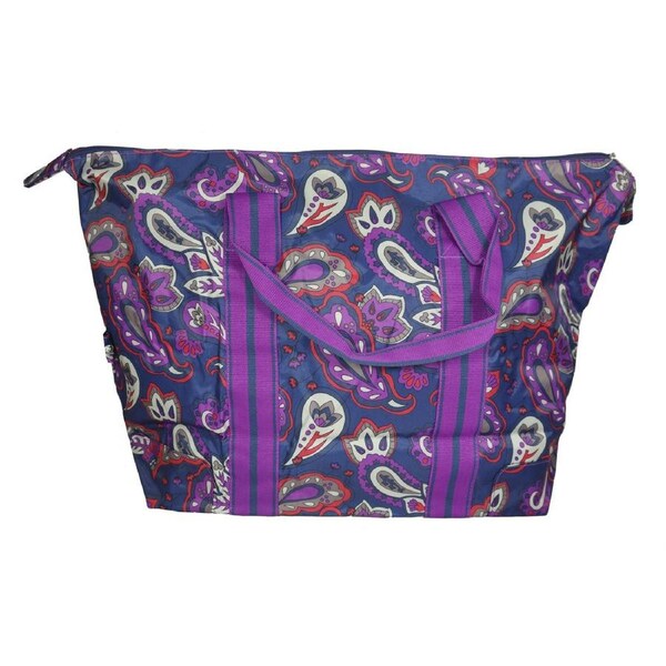 Vivid Paisley Travel Tote