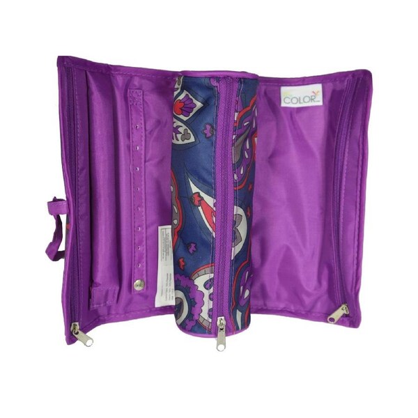 Vivid Paisley Jewellery Roll