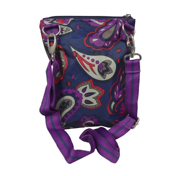 Vivid Paisley Crossbody Bag