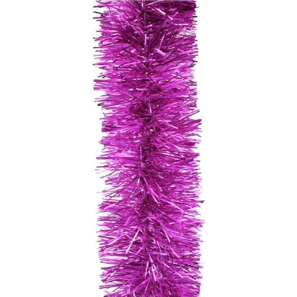 50m MID PURPLE Christmas Tinsel 100mm wide