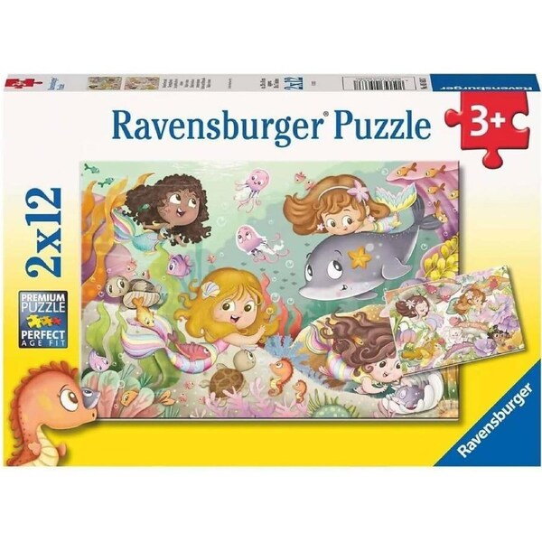 Ravensburger - Fairies And Mermaids Jigsaw Puzzle 2 X 12pc