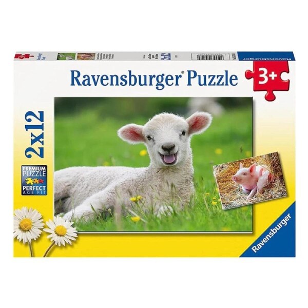 Ravensburger Farm Animals 2x12 Piece Puzzle