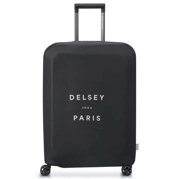 Delsey Suitcase Cover - Medium (Fits 66 cm - 76 cm Suitcase) - Black