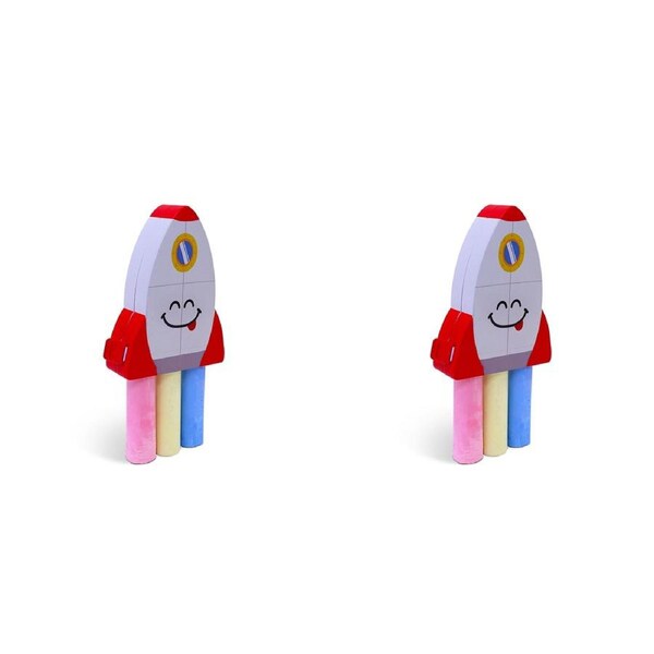 2x 4pc Good Banana Chalksters Spaceship Sidewalk Chalk Toy Kids/Children Art 3y+