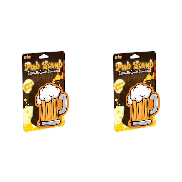 2PK iCUP Inc Pub Scrub 11cm Kitchen Dishwashing Sponge/Foam Scrubber Cleaner BWN