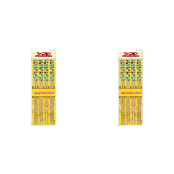 2x 8pc Gamago Bamboo Chopsticks Set Reusable Japanese Noodle/Food Utensil Ramen
