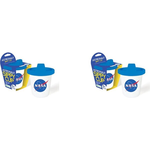 2PK Gamago NASA 207ml Sippy Cup Baby/Toddler Water/Milk Juice Drinkware Mug 6m+