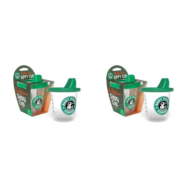 2PK Gamago Babychino 207ml Sippy Cup Baby/Toddler Water Juice Drinkware Mug 6m+