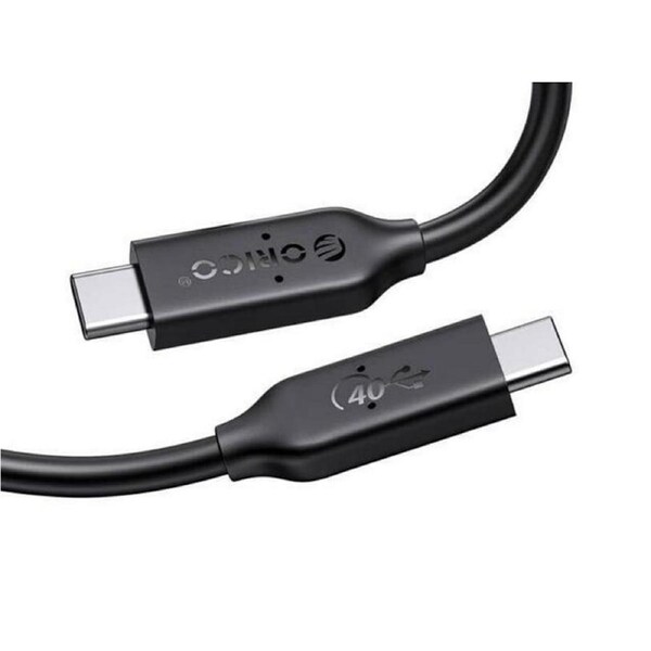 Orico 50cm USB4 Multifunctional Cable, 40Gbps, PD 100W, 8K@60Hz Dual Screen [U4C05-BK]