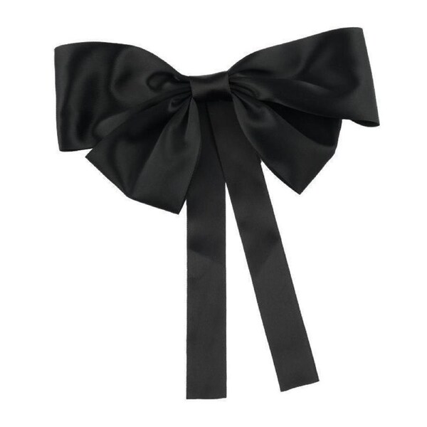 Satin Big Bow Barrette Hairpin Steel Clip Ribbon Hair Accessories Women Party