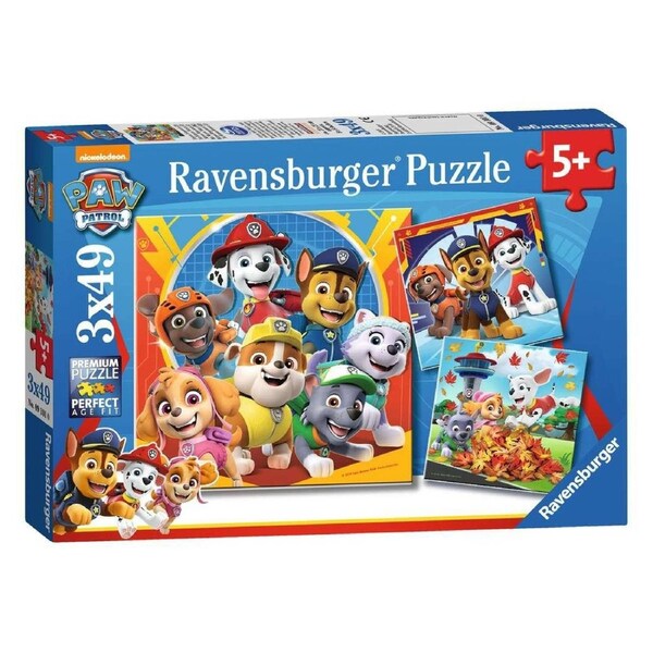 Ravensburger Paw Patrol 3x49 Piece Puzzle