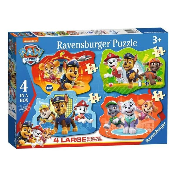Ravensburger Paw Patrol 4 In A Box 10/12/14/16 Piece Puzzle
