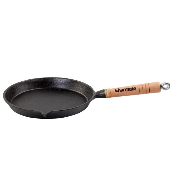 Charmate 24cm Round Cast Iron Frying Pan