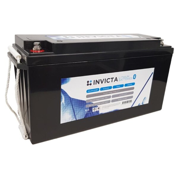 Invicta 24V 100Ah Lithium Battery with Bluetooth